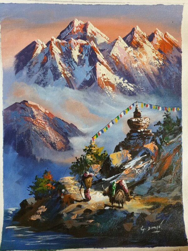 nepáli festmény